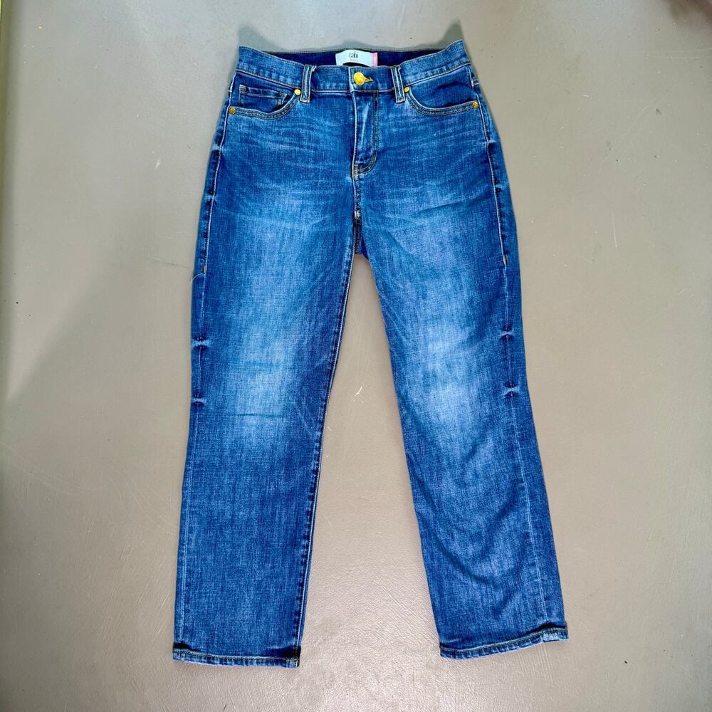 Cabi Soho Straight Leg Jeans Women's SIZE 2 Medium Wash Denim Weekend Casual